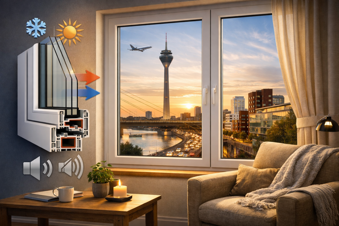 Höchster Wohnkomfort in der Landeshauptstadt: Warum neue Fenster in Düsseldorf die perfekte Antwort auf Wärme und Lärm sind